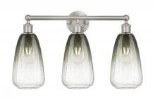 Innovations Lighting 616-3W-SN-G480-6SL - Brookhaven Almond - 3 Light - 24 inch - Brushed Satin Nickel - Bath Vanity Light