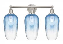 Innovations Lighting 616-3W-SN-G484-7SB - Brookhaven Flute - 3 Light - 25 inch - Brushed Satin Nickel - Bath Vanity Light