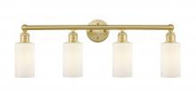 Innovations Lighting 616-4W-SG-G801 - Clymer - 4 Light - 31 inch - Satin Gold - Bath Vanity Light