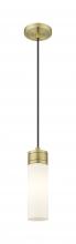 Innovations Lighting 617-1P-AB-G617-8WH - Boreas - 1 Light - 3 inch - Antique Brass - Cord Hung - Mini Pendant