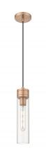 Innovations Lighting 617-1P-AC-G617-11CL - Boreas - 1 Light - 3 inch - Antique Copper - Cord Hung - Mini Pendant