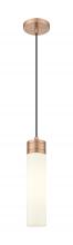 Innovations Lighting 617-1P-AC-G617-11WH - Boreas - 1 Light - 3 inch - Antique Copper - Cord Hung - Mini Pendant
