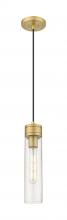 Innovations Lighting 617-1P-BB-G617-11SDY - Boreas - 1 Light - 3 inch - Brushed Brass - Cord Hung - Mini Pendant