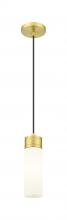 Innovations Lighting 617-1P-SG-G617-8WH - Boreas - 1 Light - 3 inch - Satin Gold - Cord Hung - Mini Pendant