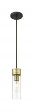Innovations Lighting 617-1S-BAB-G617-8CL - Boreas - 1 Light - 3 inch - Black Antique Brass - Stem Hung - Mini Pendant