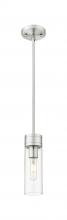Innovations Lighting 617-1S-SN-G617-8CL - Boreas - 1 Light - 3 inch - Satin Nickel - Stem Hung - Mini Pendant