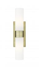 Innovations Lighting 617-2W-AB-G617-11WH - Boreas - 2 Light - 24 inch - Antique Brass - Bath Vanity Light