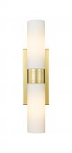 Innovations Lighting 617-2W-SG-G617-8SWH - Boreas - 2 Light - 18 inch - Satin Gold - Bath Vanity Light