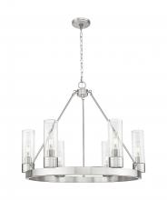 Innovations Lighting 617-6CR-SN-G617-8SDY - Boreas - 6 Light - 29 inch - Satin Nickel - Chandelier