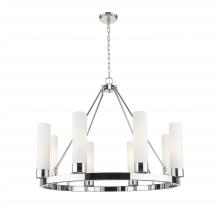 Innovations Lighting 617-8CR-PN-G617-11SWH - Boreas - 8 Light - 36 inch - Polished Nickel - Chandelier