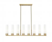 Innovations Lighting 617-8I-BB-G617-11SWH - Boreas - 8 Light - 48 inch - Brushed Brass - Linear Pendant