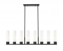Innovations Lighting 617-8I-BK-G617-11WH - Boreas - 8 Light - 48 inch - Matte Black - Linear Pendant