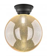 Innovations Lighting 623-1F-BK-G208-12 - Beacon - 1 Light - 12 inch - Matte Black - Flush Mount