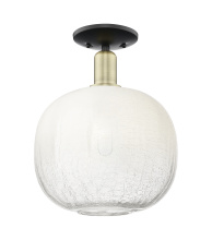 Innovations Lighting 716-1C-BAB-G481-10OP - Brookhaven Sphere - 1 Light - 6 inch - Black Antique Brass - Semi-Flush Mount