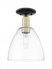 Innovations Lighting 716-1C-BAB-GBD-92 - Bristol - 1 Light - 9 inch - Black Antique Brass - Semi-Flush Mount