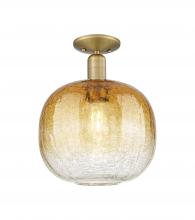 Innovations Lighting 716-1C-BB-G481-10AM - Brookhaven Sphere - 1 Light - 6 inch - Brushed Brass - Semi-Flush Mount