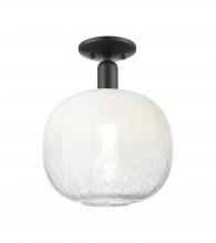 Innovations Lighting 716-1C-BK-G481-10OP - Brookhaven Sphere - 1 Light - 6 inch - Matte Black - Semi-Flush Mount