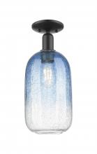 Innovations Lighting 716-1C-BK-G482-7SB - Brookhaven Cloche - 1 Light - 6 inch - Matte Black - Semi-Flush Mount