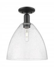 Innovations Lighting 716-1C-BK-GBD-124 - Bristol - 1 Light - 12 inch - Matte Black - Semi-Flush Mount