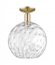 Innovations Lighting 716-1C-CB-G1215-12 - Athens Water Glass - 1 Light - 12 inch - Champagne Bronze - Semi-Flush Mount