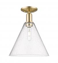 Innovations Lighting 716-1C-CB-GBC-124 - Berkshire Glass - 1 Light - 12 inch - Champagne Bronze - Semi-Flush Mount