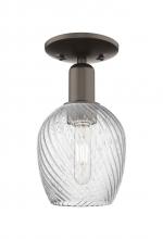 Innovations Lighting 716-1C-OB-G292 - Salina - 1 Light - 6 inch - Oil Rubbed Bronze - Semi-Flush Mount