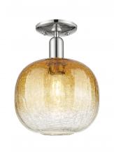 Innovations Lighting 716-1C-PN-G481-10AM - Brookhaven Sphere - 1 Light - 6 inch - Polished Nickel - Semi-Flush Mount