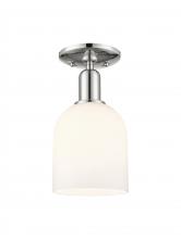 Innovations Lighting 716-1C-PN-G558-6GWH - Bella - 1 Light - 6 inch - Polished Nickel - Semi-Flush Mount