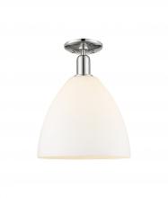 Innovations Lighting 716-1C-PN-GBD-121 - Bristol - 1 Light - 12 inch - Polished Nickel - Semi-Flush Mount