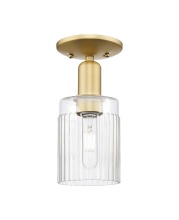 Innovations Lighting 716-1C-SG-G342 - Hadley - 1 Light - 5 inch - Satin Gold - Semi-Flush Mount