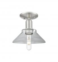 Innovations Lighting 716-1C-SN-G132 - Orwell - 1 Light - 8 inch - Brushed Satin Nickel - Semi-Flush Mount