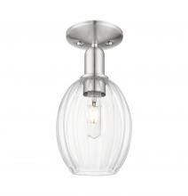 Innovations Lighting 716-1C-SN-G459-6CL - Preston Bulb - 1 Light - 6 inch - Brushed Satin Nickel - Semi-Flush Mount