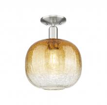 Innovations Lighting 716-1C-SN-G481-10AM - Brookhaven Sphere - 1 Light - 6 inch - Brushed Satin Nickel - Semi-Flush Mount