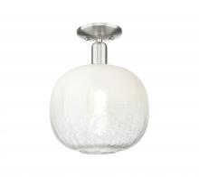 Innovations Lighting 716-1C-SN-G481-10OP - Brookhaven Sphere - 1 Light - 6 inch - Brushed Satin Nickel - Semi-Flush Mount