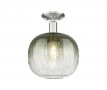 Innovations Lighting 716-1C-SN-G481-10SL - Brookhaven Sphere - 1 Light - 6 inch - Brushed Satin Nickel - Semi-Flush Mount