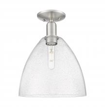 Innovations Lighting 716-1C-SN-GBD-124 - Bristol - 1 Light - 12 inch - Brushed Satin Nickel - Semi-Flush Mount