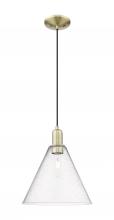 Innovations Lighting 716-1P-AB-GBC-124 - Berkshire Glass - 1 Light - 12 inch - Antique Brass - Cord hung - Mini Pendant