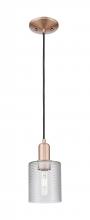 Innovations Lighting 716-1P-AC-G112 - Cobbleskill - 1 Light - 5 inch - Antique Copper - Cord hung - Mini Pendant