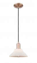 Innovations Lighting 716-1P-AC-G131 - Orwell - 1 Light - 8 inch - Antique Copper - Cord hung - Mini Pendant