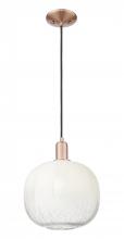 Innovations Lighting 716-1P-AC-G481-10OP - Brookhaven Sphere - 1 Light - 6 inch - Antique Copper - Cord hung - Mini Pendant