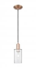 Innovations Lighting 716-1P-AC-G802 - Clymer - 1 Light - 4 inch - Antique Copper - Cord hung - Mini Pendant