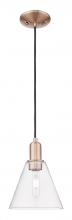 Innovations Lighting 716-1P-AC-GBC-82 - Berkshire Glass - 1 Light - 8 inch - Antique Copper - Cord hung - Mini Pendant