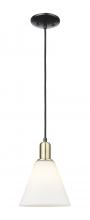 Innovations Lighting 716-1P-BAB-GBC-81 - Berkshire Glass - 1 Light - 8 inch - Black Antique Brass - Cord hung - Mini Pendant