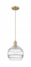 Innovations Lighting 716-1P-BB-G556-10CL - Rochester - 1 Light - 10 inch - Brushed Brass - Cord hung - Mini Pendant