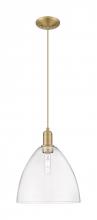 Innovations Lighting 716-1P-BB-GBD-122 - Bristol - 1 Light - 12 inch - Brushed Brass - Cord hung - Mini Pendant