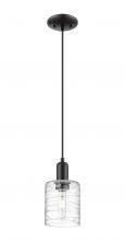 Innovations Lighting 716-1P-BK-G1113 - Cobbleskill - 1 Light - 5 inch - Matte Black - Cord hung - Mini Pendant