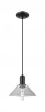 Innovations Lighting 716-1P-BK-G132 - Orwell - 1 Light - 8 inch - Matte Black - Cord hung - Mini Pendant
