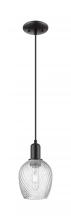 Innovations Lighting 716-1P-BK-G292 - Salina - 1 Light - 6 inch - Matte Black - Cord hung - Mini Pendant
