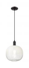 Innovations Lighting 716-1P-BK-G481-10OP - Brookhaven Sphere - 1 Light - 6 inch - Matte Black - Cord hung - Mini Pendant
