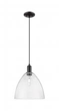 Innovations Lighting 716-1P-BK-GBD-124 - Bristol - 1 Light - 12 inch - Matte Black - Cord hung - Mini Pendant